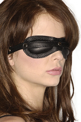 Strict Leather Padded Blindfold, Black (527)