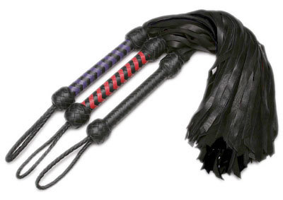 Black Strict Leather Flogger