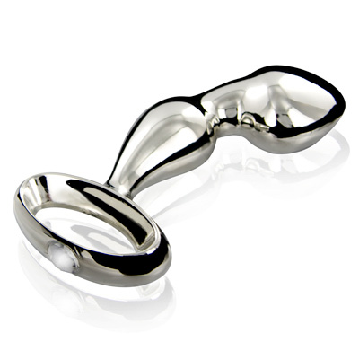 Gun Metal Jeweled Prostate Steel Plug