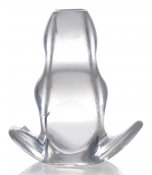 Clear View Hollow Anal Plug - Small