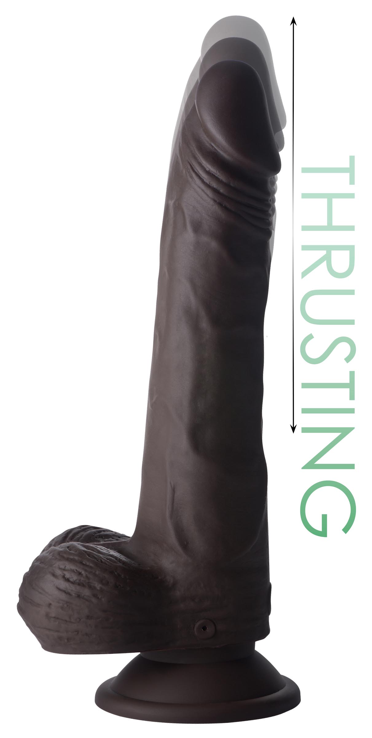 Thrusting and Vibrating 8 Inch Dildo billede