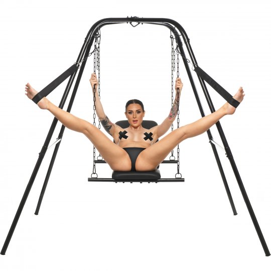 Throne Adjustable Sex Swing with Stand Sex Toy Distributing 