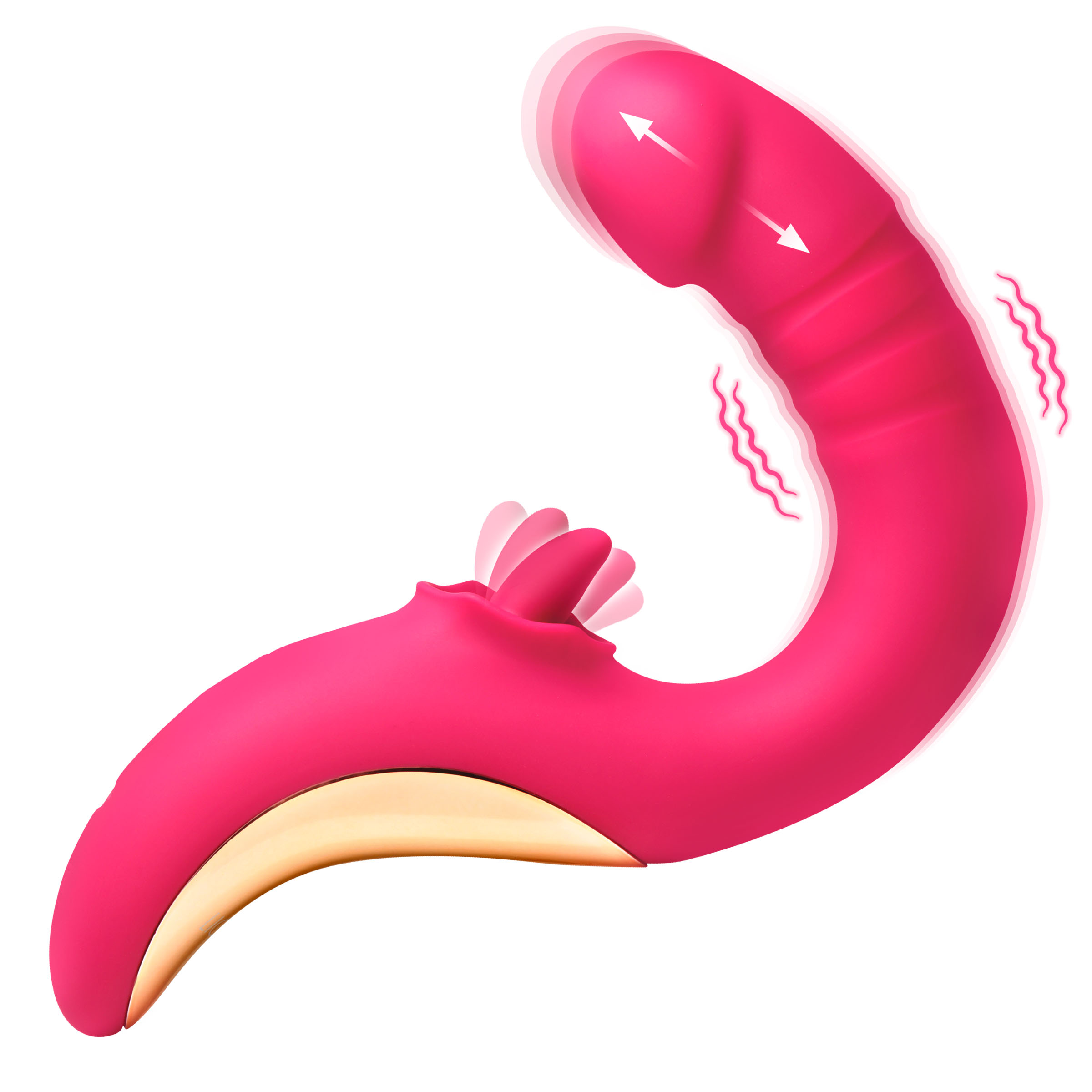 Tease and Please Thrusting and Licking Vibrator: Sex Toy Distributing