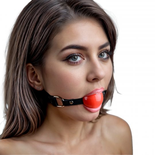 Red Silicone Ball Gag Sex Toy Distributing 